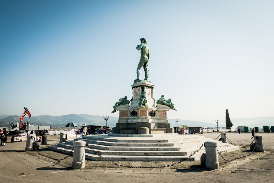 David Michelangelo statue Florence Piazzale michelangelo