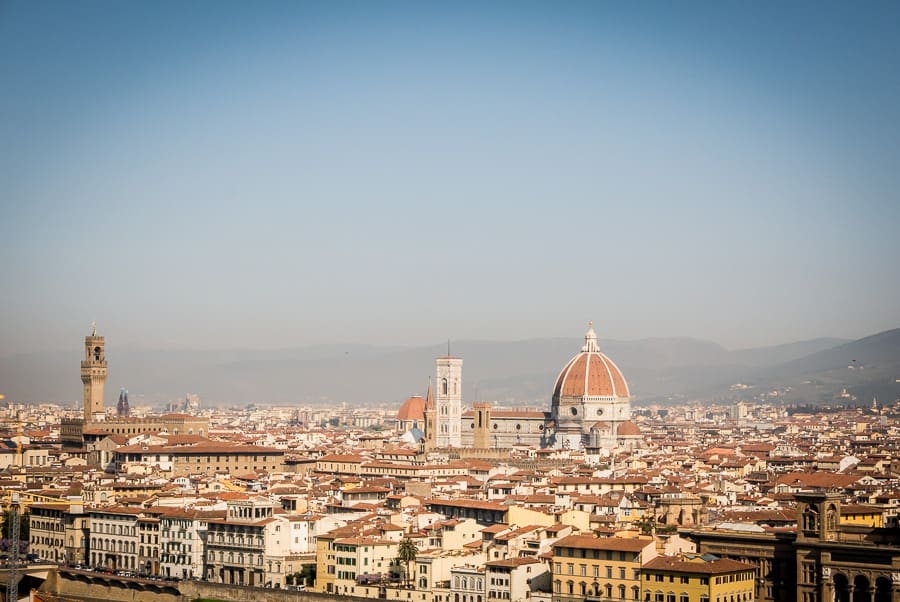 Florence view from piazzale Michelangelo