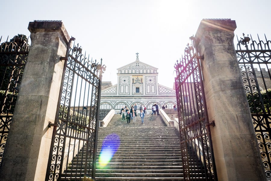 San miniato al monte church florence main staircade