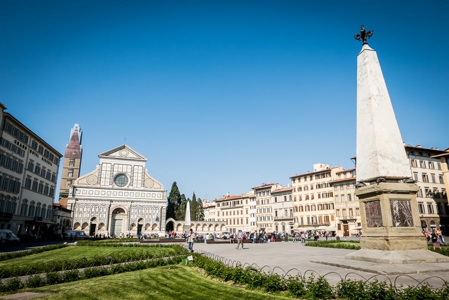 Santa Maria novella Church Florence square