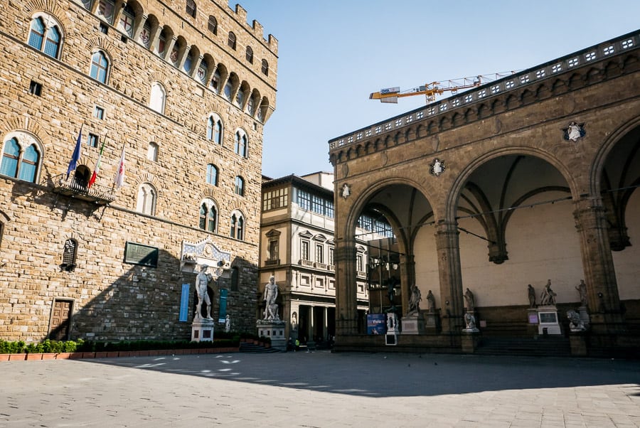 Palazzo vecchio florence piazza della signoria loggia dei lanzi