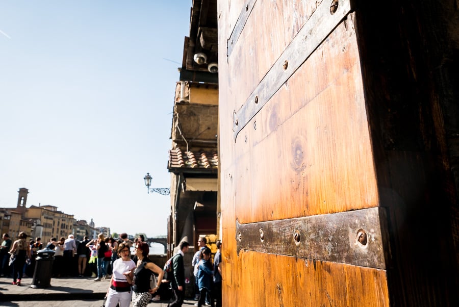 Ponte vecchio florence door jewlery