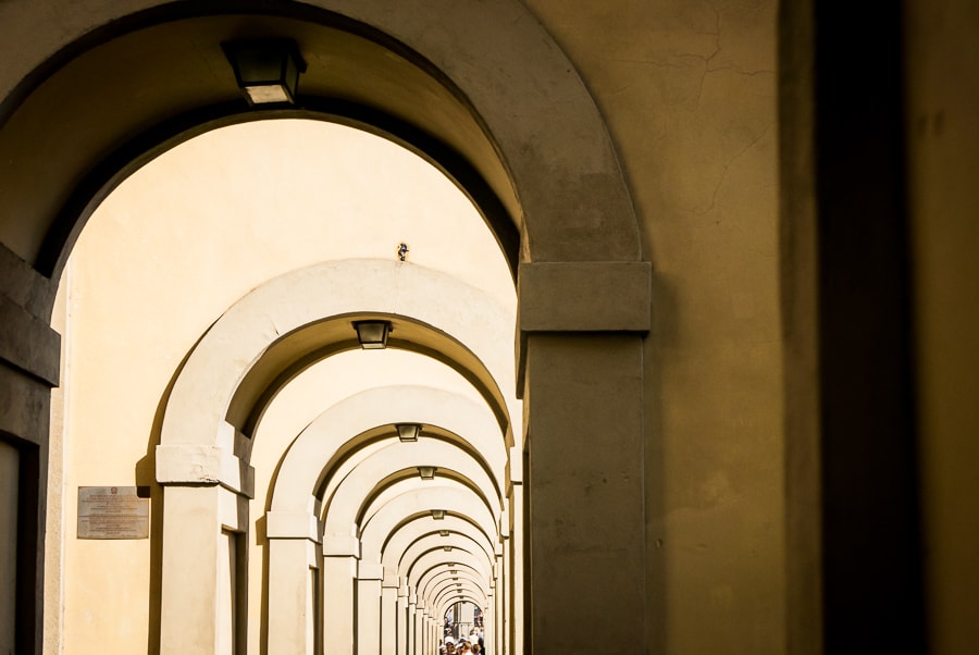 Florence Vasari Corridor Loggiato Detail