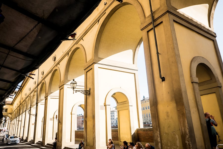 Florence Vasari Corridor Loggiato Columns