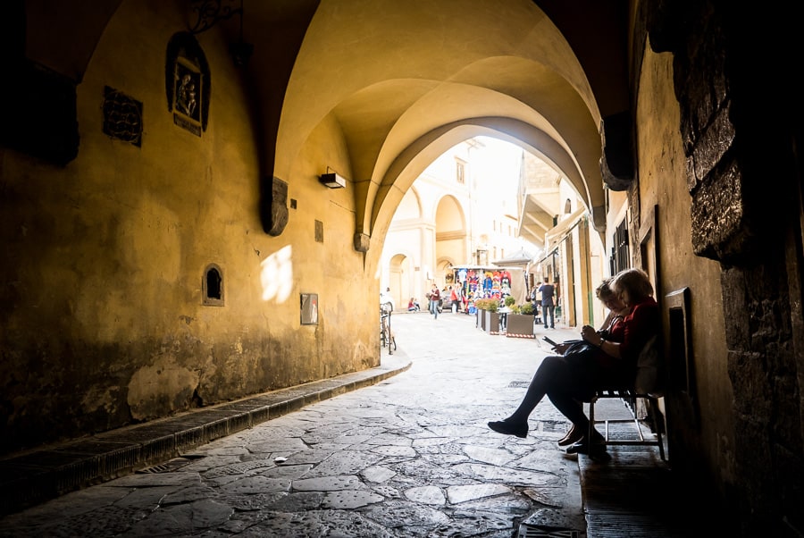 Florence town center arch