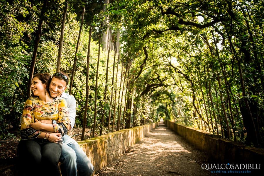 engagement photo boboli garden florence