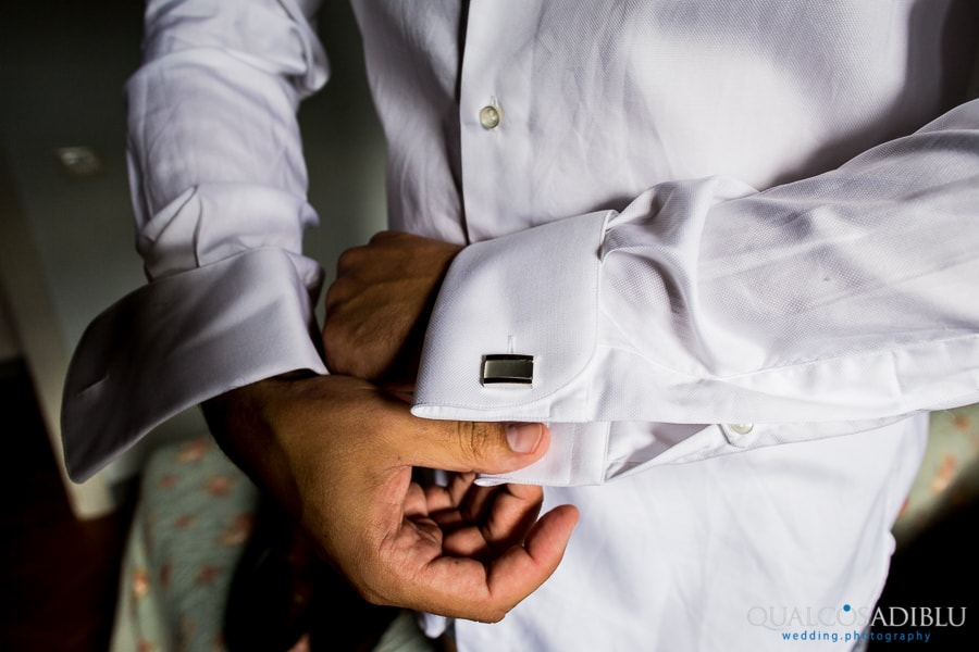 detail shirt cufflinks groom