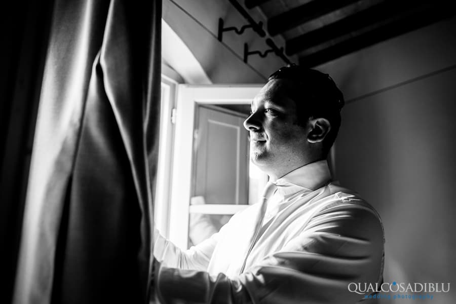 groom getting ready