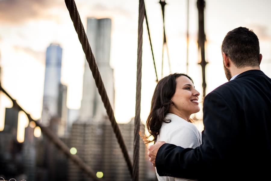 happiness eyes full of love engaged couple