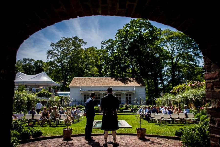 wedding keeler tavern museum ct groom celebrant