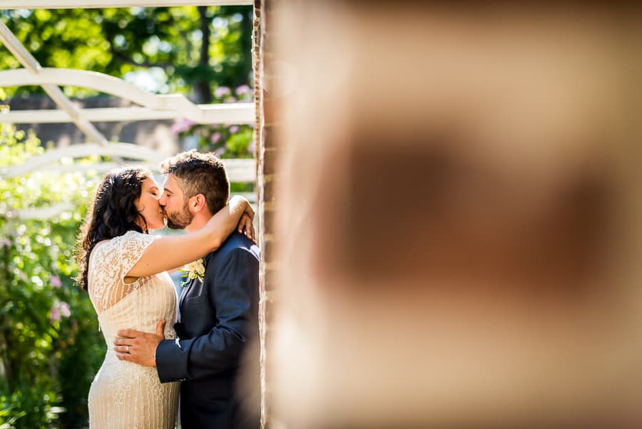 bride groom kiss detail keeler tavern museum