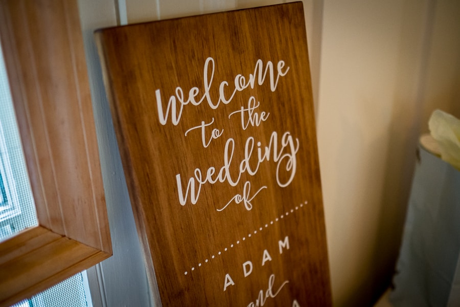 welcome to the wedding board