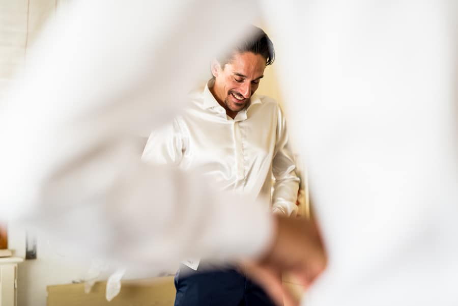 groom getting ready