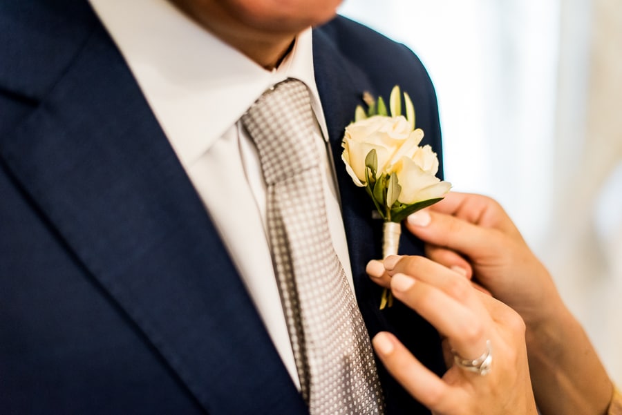 flower detail father of the bride