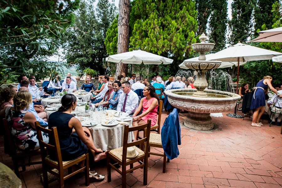 lunch wedding il castello restaurant certaldo