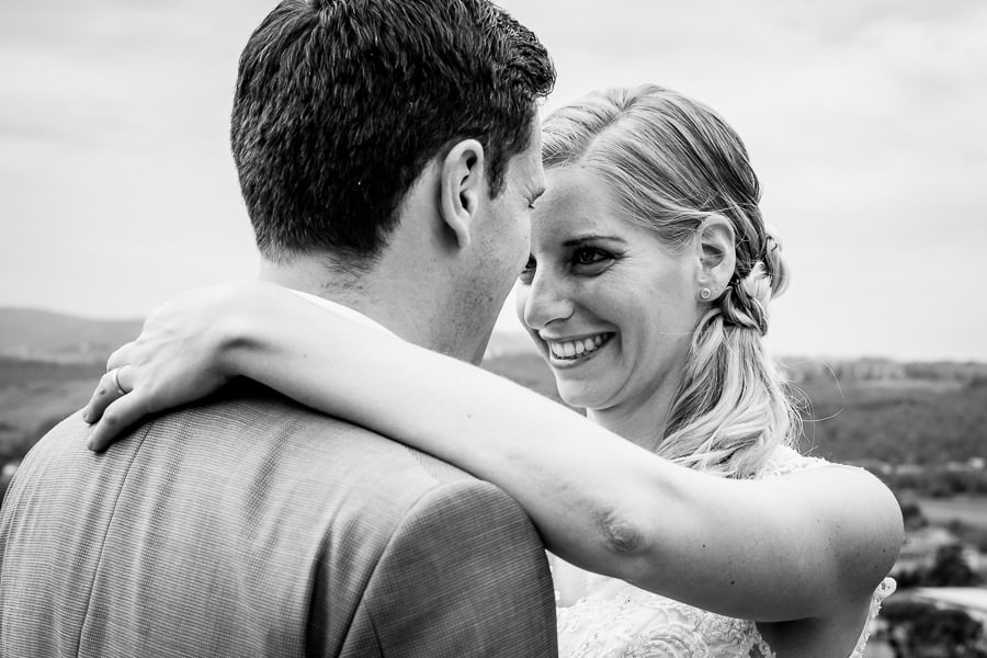 bride smiling