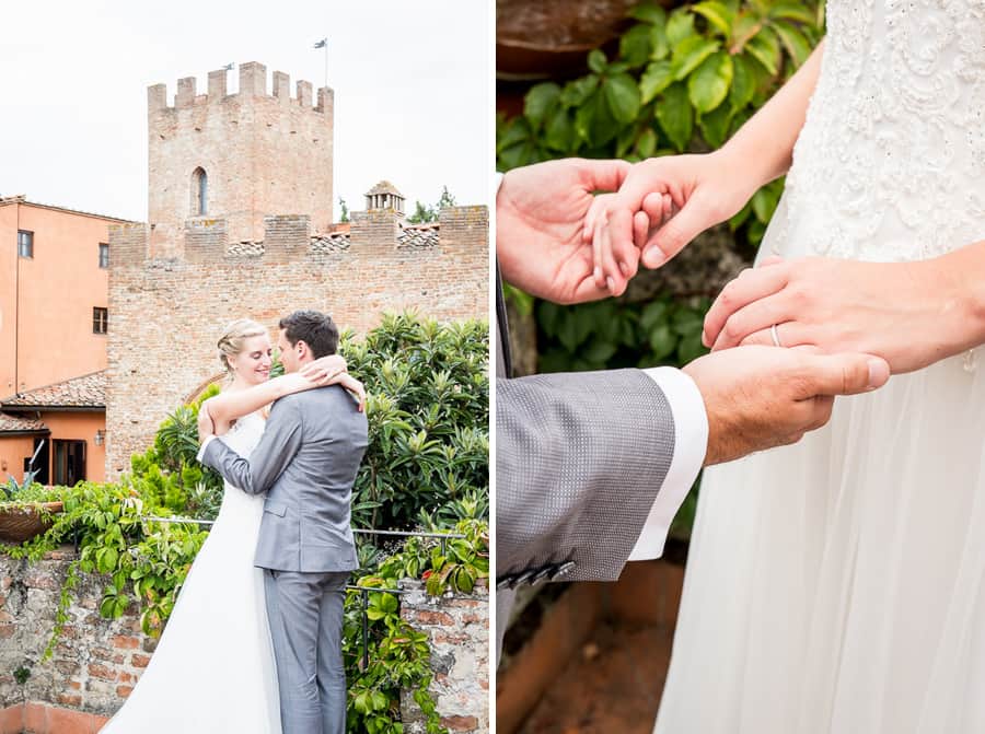 bride groom hug certaldo