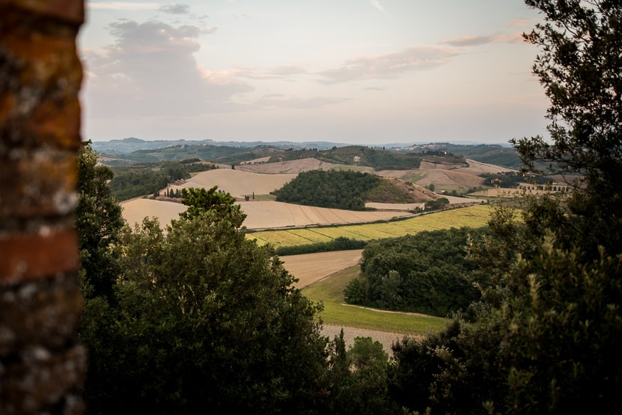 view on the tuscany hills