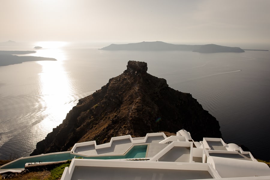 skaros rock imerovigli with cozy swimming pools