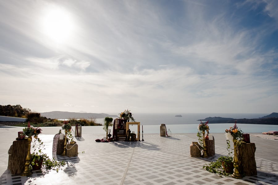 ceremony spot wedding santorini