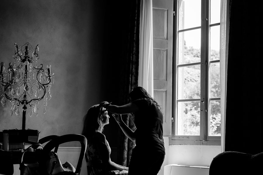 Make up of the bride at Villa il Salicone Pistoia