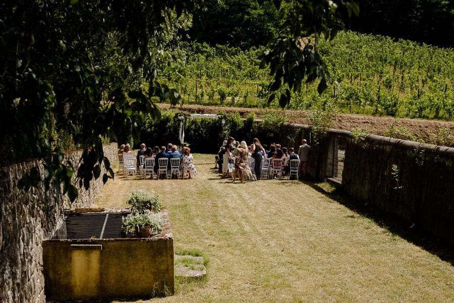 Ceremony spot at Villa il Salicone Pistoia