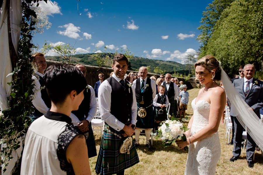 Ceremony moment Bride and Groom