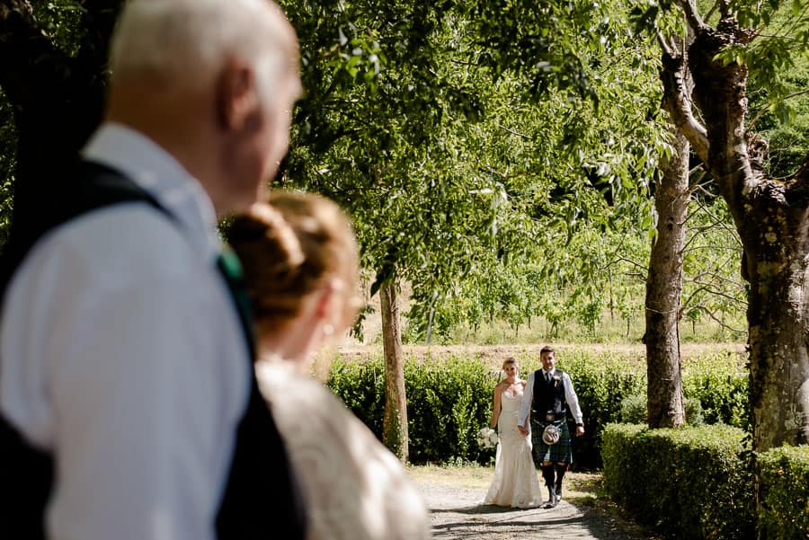 Bride and Groom arrival