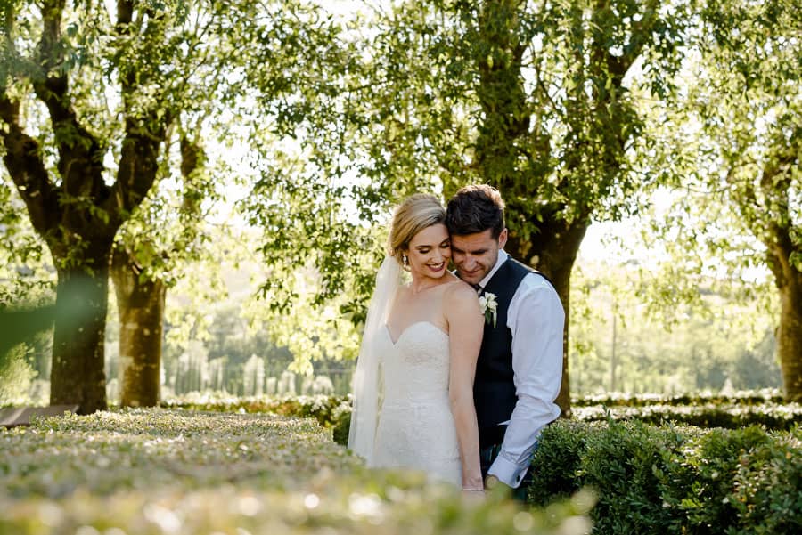 Bride and groom portrait