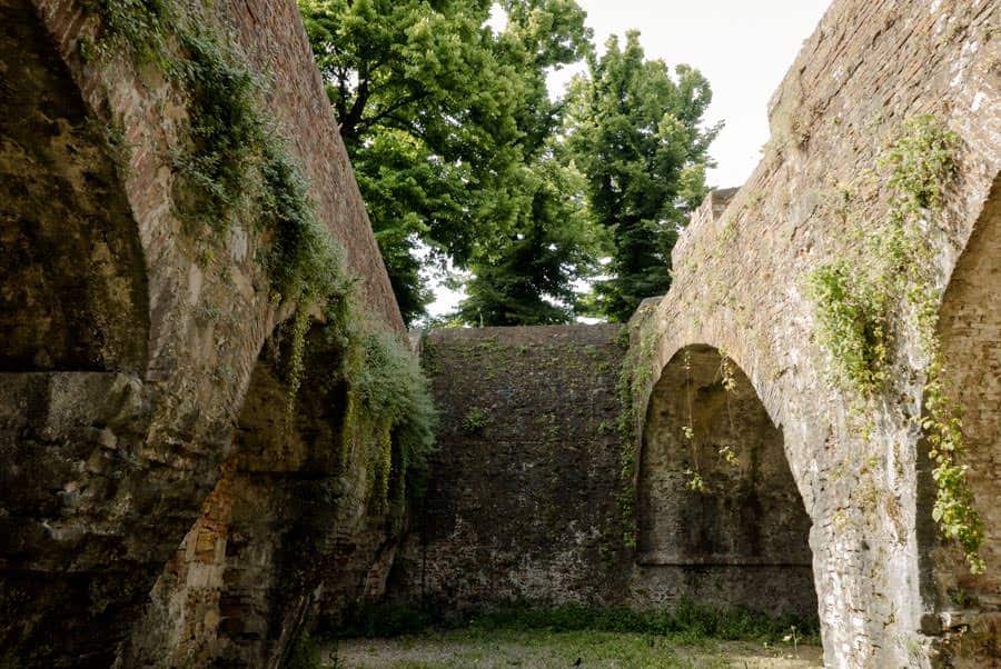 Details of the walls of Lucca