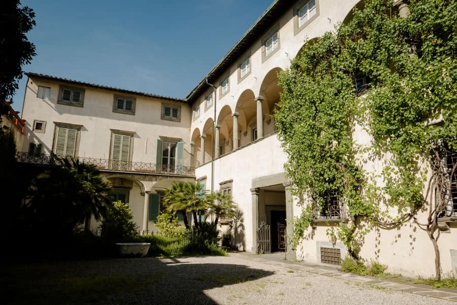 Courtyard of Palazzo Mansi in Lucca