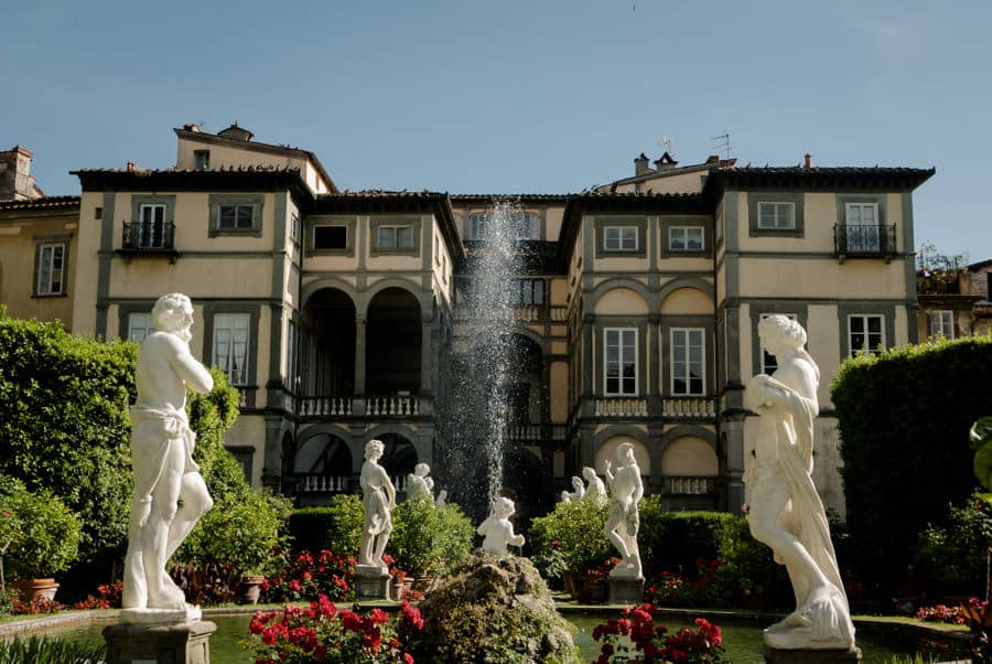 Palazzo Pfanner with its garden in Lucca