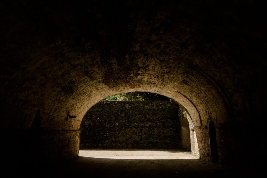 Tunnel inside the walls of Lucca