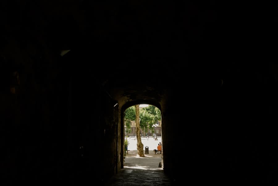 Passage on Piazza Napoleone in Lucca