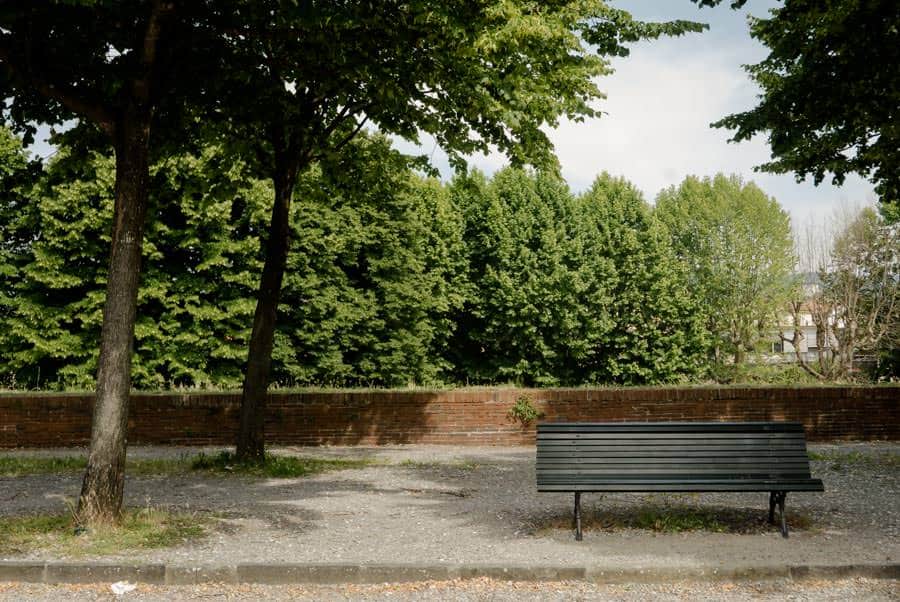 Nice sit place on the walls of Lucca