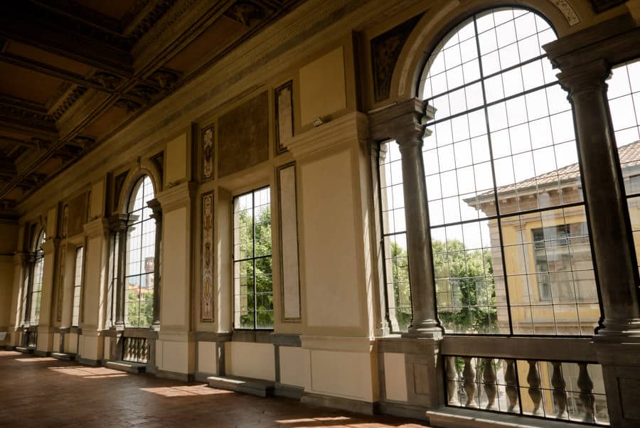 Wonderful corridor at Palazzo ducale