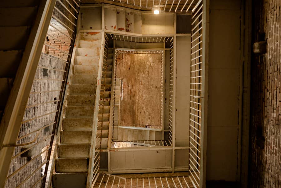 Stairs inside Torre Guinigi Lucca