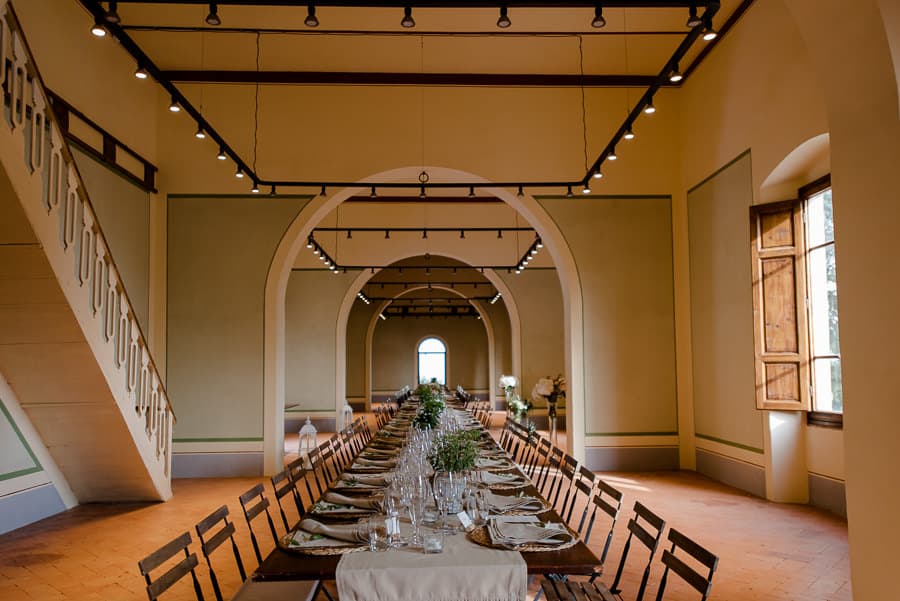 fattoria di cinciano wedding table