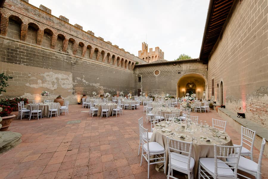 Oliveto Castle internal courtyard