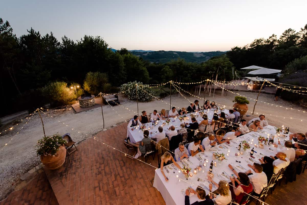 borghetto poggio bianco wedding dinner