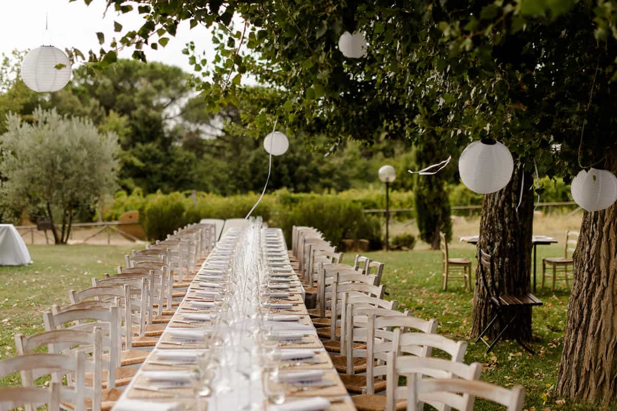 Fattoria di Corsignano wedding table