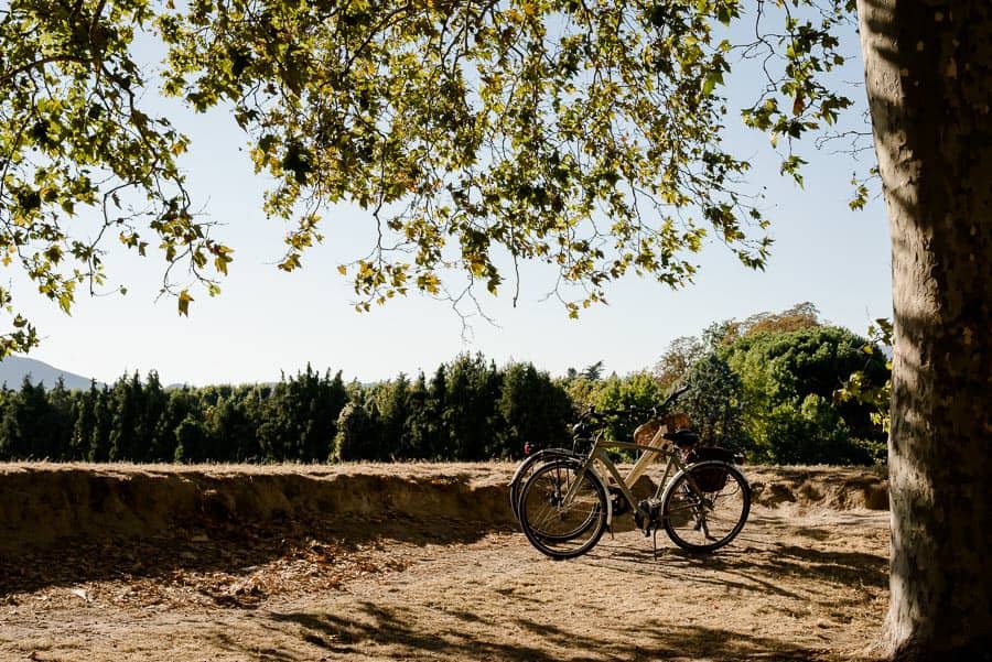 bycicles up to the walls in lucca