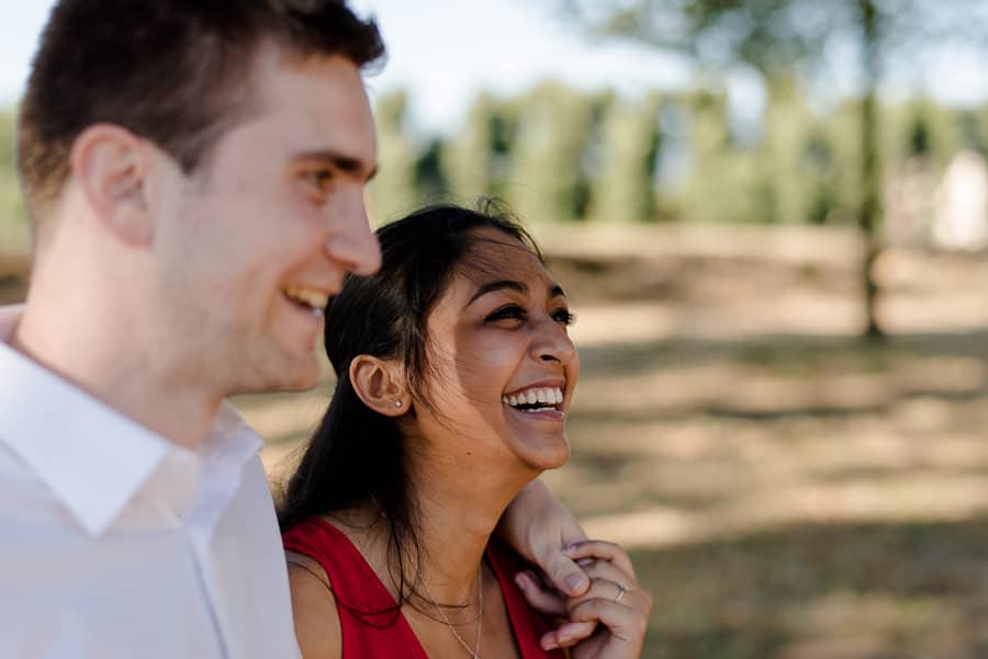 Smiling couple