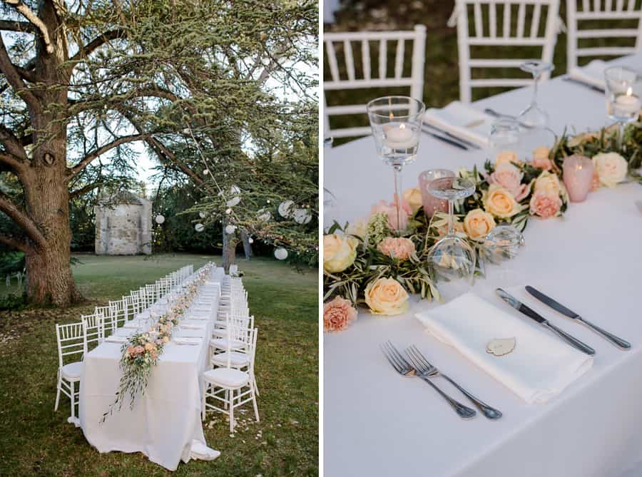 wedding table settings