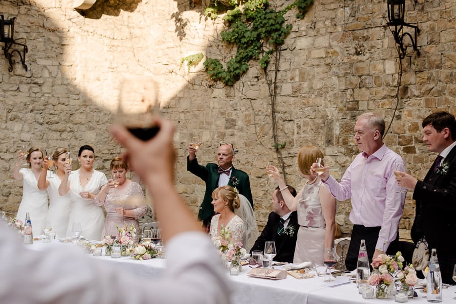 toast for the bride and groom