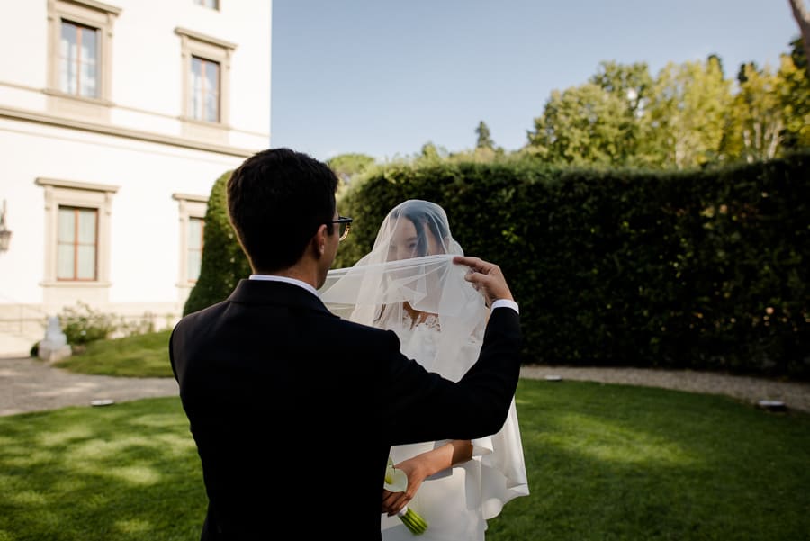 unveiling the bride