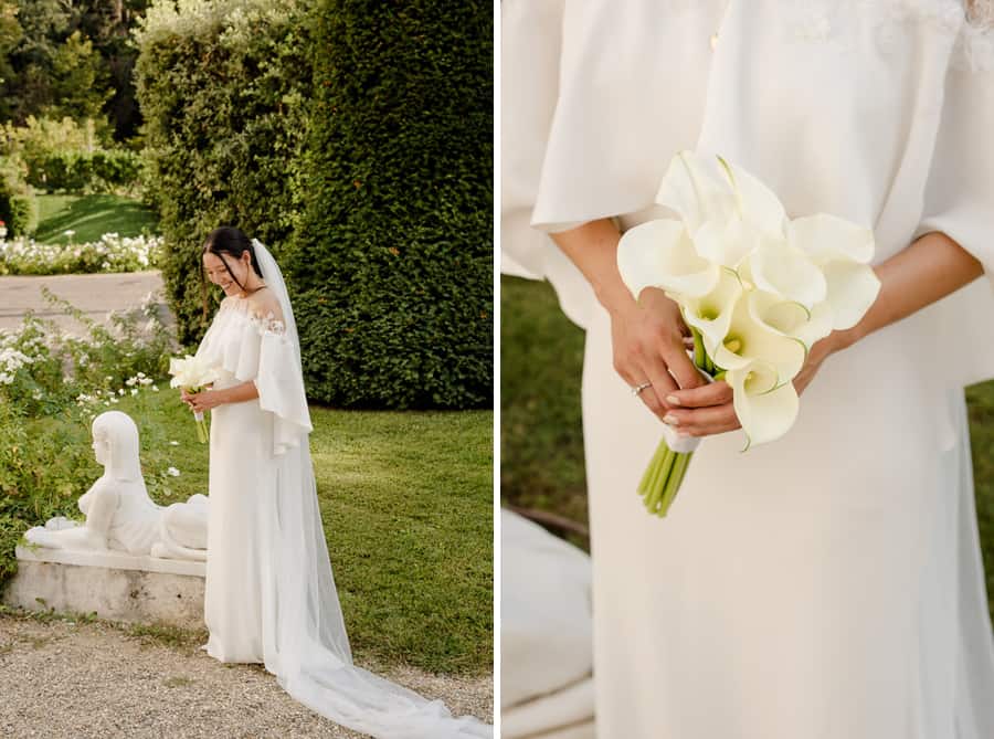 Bride portrait and bouquet detail