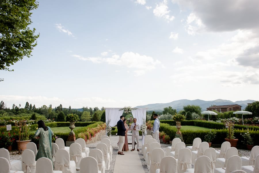 Ceremony spot in Villa Daniela Grossi in Lucca