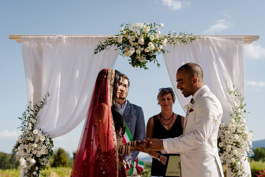 Indian wedding ceremony moment