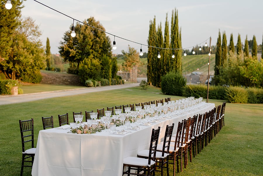 Tuscany Wedding Styling Ideas and Inspiration dinner setting